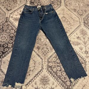 Agolde style #A056J-813  Riley High-rise Straight Crop Jeans. Size 26.